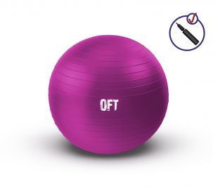 Гимнастический мяч Original FitTools 55 см фуксия