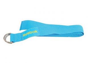 Ремень для йоги Reebok RAYG-10023CY эластичный (голубой)
