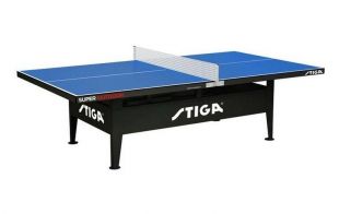 Теннисный стол Stiga Super Outdoor с сеткой (синий)