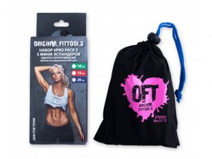 Набор из 5 мини-эспандеров одного сопротивления Original FitTools FT-PP20