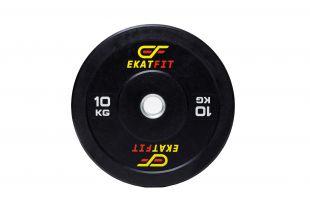 Диск бамперный EkatFit 10 кг (черный) 